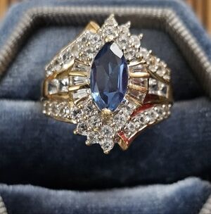 10k Spinel, Sapphire Yellow Gold Ring
